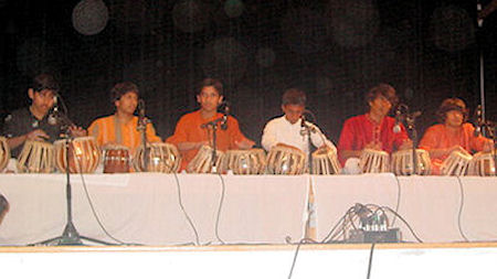 Students performing at concert in loving memory of Late Madhav Tare