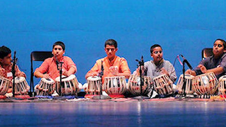 Students perorming at 'Sanskriti'
