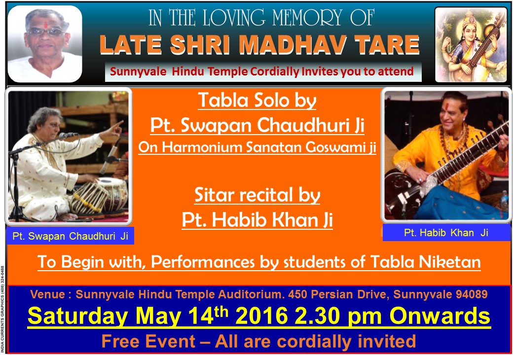 Late Shri Madhav Tare 10th Sangeet Mahotsav 2016